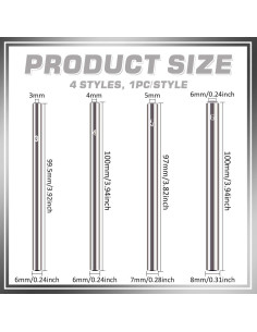 Herramienta de Estampado de Remaches FINGERINSPIRE 4 Pcs Acero 2