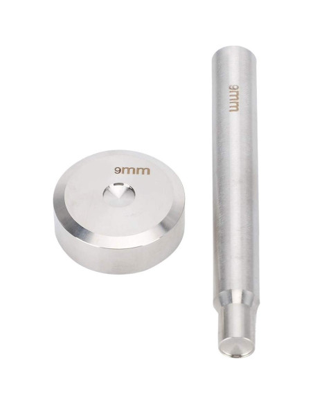 Punzón de Acero Inoxidable 9mm con Base para Remaches Pssopp