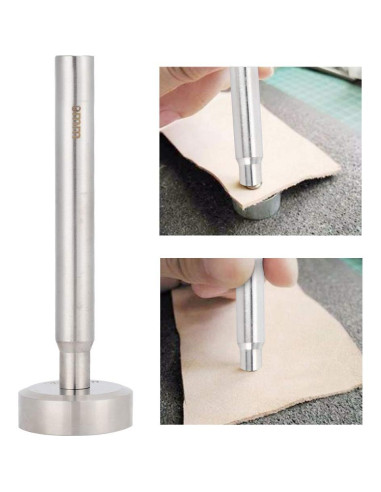 Punzón de Acero Inoxidable 9mm con Base para Remaches Pssopp