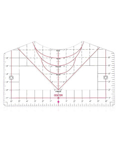 Regla de Alineación para Camisetas Wanmu 36 x 21 cm PVC