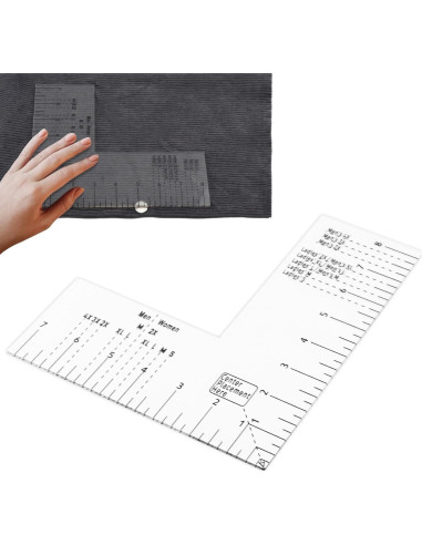 Regla de Alineación para Camisetas Ranjaner - Acrílico Transparente