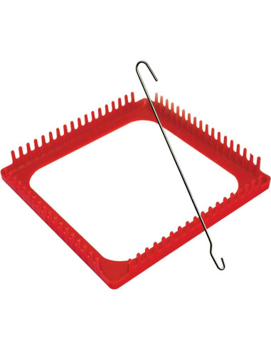 Juego de Telar y Gancho de Metal Pepperell 19cm Rosa