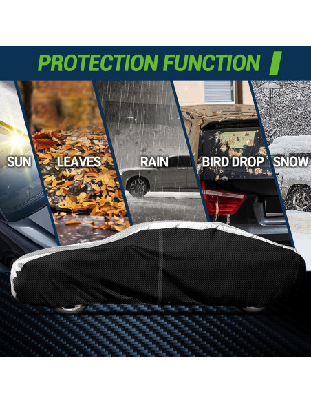 Funda de Coche Season Guard Fibra Carbono Ajuste Universal