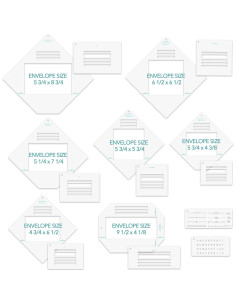 Conjunto de Guías para Hacer Sobres BAOFALI 17 Piezas 2