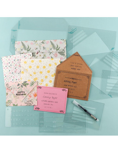 Conjunto de Guías para Hacer Sobres BAOFALI 17 Piezas