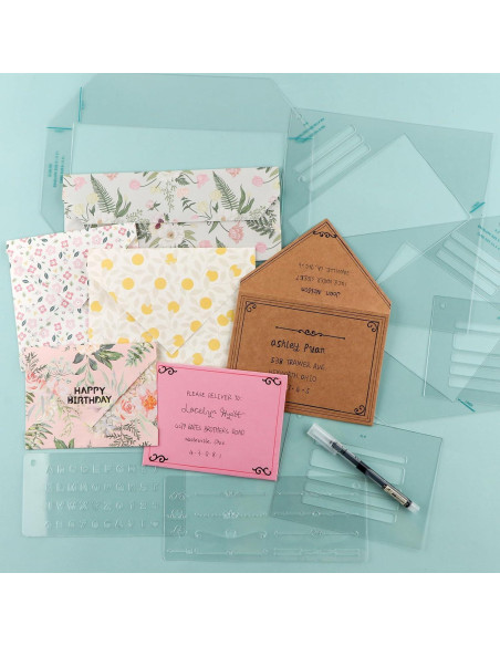 Conjunto de Guías para Hacer Sobres BAOFALI 17 Piezas