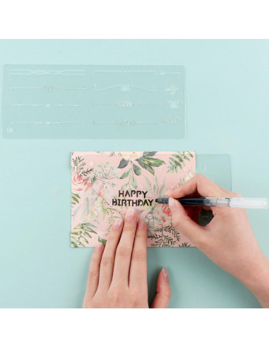 Conjunto de Guías para Hacer Sobres BAOFALI 17 Piezas