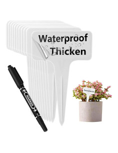 100 Etiquetas de Plástico Grueso para Plantas DaTpuik 10.16 cm