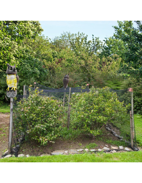 Decoy de Búho Solar GiftExpress 43 cm con Sensor de Movimiento