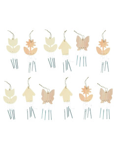 Kits de Campanas de Viento DIY Fun Express - 12 Piezas Primavera