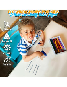 Kits de Campanas de Viento DIY Fun Express - 12 Piezas Primavera 2