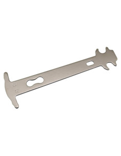 Comprobador de Cadena de Bicicleta YTgilo 140mm Plata