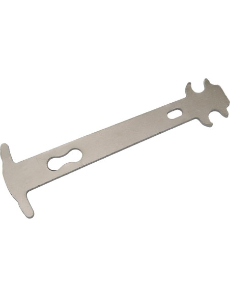 Comprobador de Cadena de Bicicleta YTgilo 140mm Plata