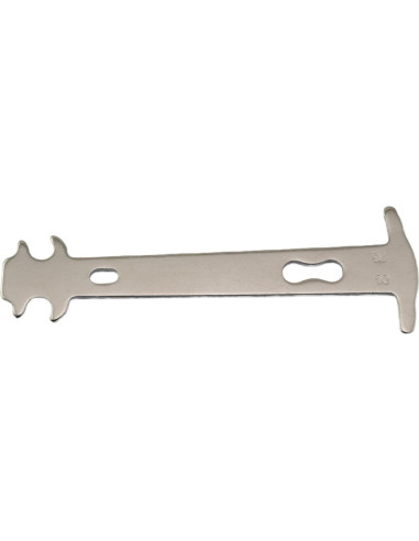 Comprobador de Cadena de Bicicleta YTgilo 140mm Plata