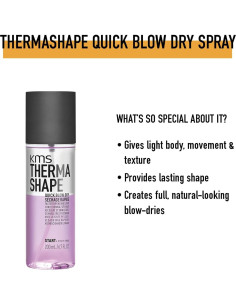 KMS Thermashape Spray Secado Rápido 200 g Acabado Natural 2