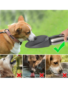 Botella de Agua Grande URPOWER 27 Oz Acero Inoxidable Aislada 2