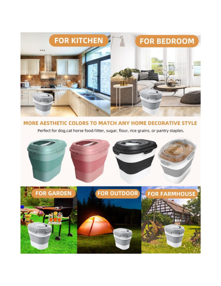 Contenedor de Almacenamiento de Comida para Perros DDMOMMY 35 L