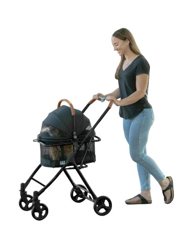 Cochecito 3 en 1 Pet Gear VIEW 360 para mascotas - Ónix