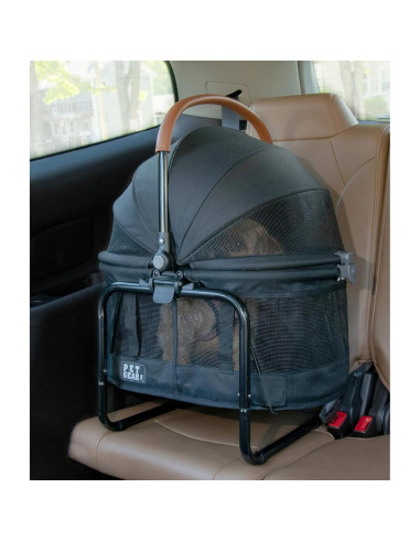 Cochecito 3 en 1 Pet Gear VIEW 360 para mascotas - Ónix