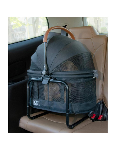 Cochecito 3 en 1 Pet Gear VIEW 360 para mascotas - Ónix