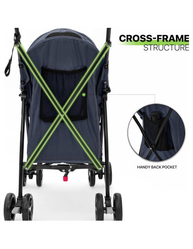 Carrito para Mascotas Magshion Azul Marino Plegable 10 kg