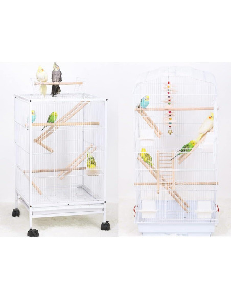 Juguetes para Aves GXXMEI - Escalera de Madera 4PCS 16-28cm