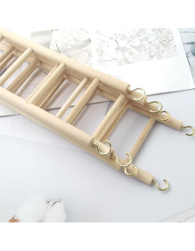 Juguetes para Aves GXXMEI - Escalera de Madera 4PCS 16-28cm