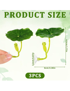 Hamaca para Peces Betta QfwdfcTrenz 3 Pcs Verde Decorativa 2