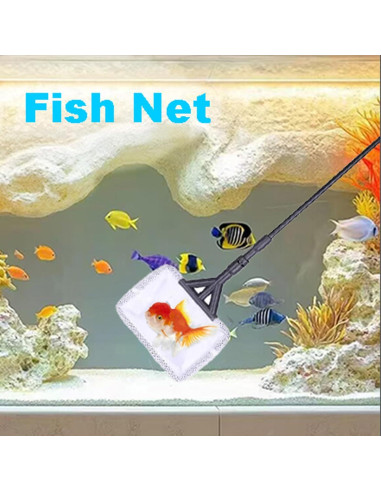 Kit de limpieza de acuarios Carefree Fish 4EN1 fibra carbono