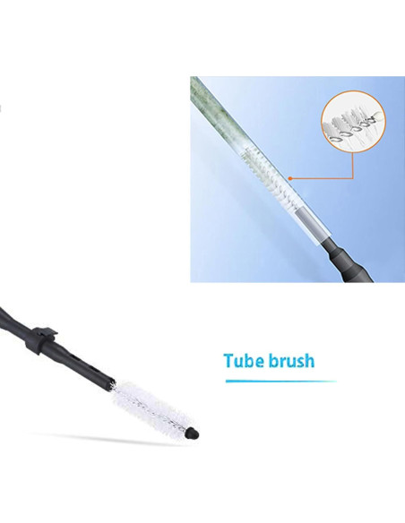 Kit de limpieza de acuarios Carefree Fish 4EN1 fibra carbono