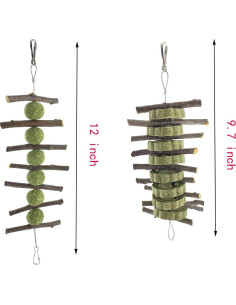 Juguete de Masticar WANBAO para Conejos y Roedores - 2 Piezas 2