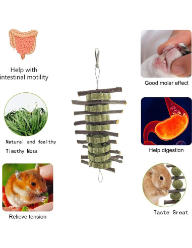 Juguete de Masticar WANBAO para Conejos y Roedores - 2 Piezas