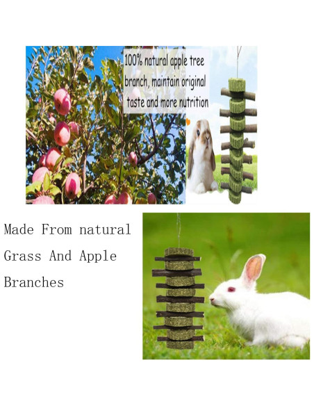 Juguete de Masticar WANBAO para Conejos y Roedores - 2 Piezas Juguete de Masticar WANBAO para Conejos y Roedores - 2 Piezas