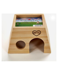Escondite de Madera Kaytee Woodland Mediano 14.6x17.4 cm