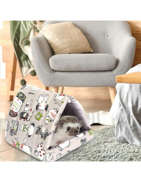 Escondite para Cobayas UPINS Lavable 17.3x18.8cm Gris Azul