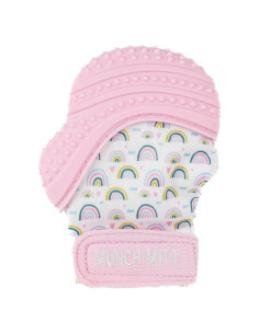 Mitón de Masticar Malarkey Kids Munch Mitt Rosa 15.19x11.4cm