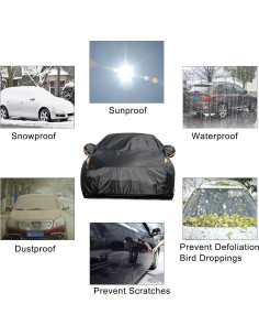 Cubierta de coche COLOR RAIN TIME para sedán impermeable 2