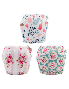 Pañales de Natación Reutilizables Babygoal 3 Paquetes 8M-3T