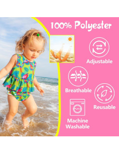 Pañales de Natación Reutilizables Babygoal 3 Paquetes 8M-3T 2