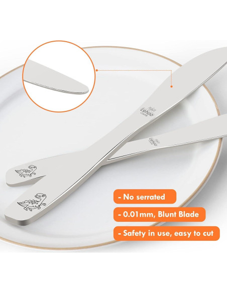 Juego de Cubiertos para Niños Lehoo Castillo 6 Piezas Acero Inoxidable