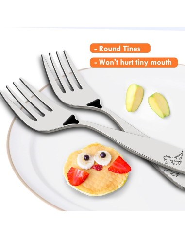 Juego de Cubiertos para Niños Lehoo Castillo 6 Piezas Acero Inoxidable