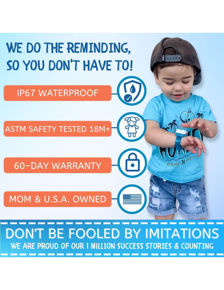 Reloj de Entrenamiento para el Baño Azul PottyWatch