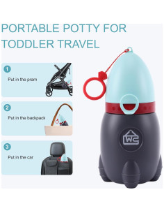 Orinal de Viaje Portátil DIJIAMEIYA Azul Silencioso 370ml 2