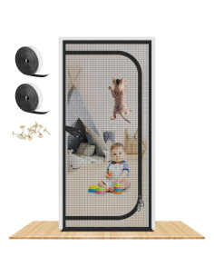 Puerta de Pantalla MYPIN 40x213 cm para Gatos y Perros