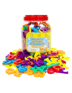 Boley 202 Piezas Letras y Números Magnéticos Educativos