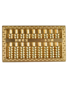 Ábaco Miniatura de Cobre y Latón Ailuter 9.9x5.6 cm