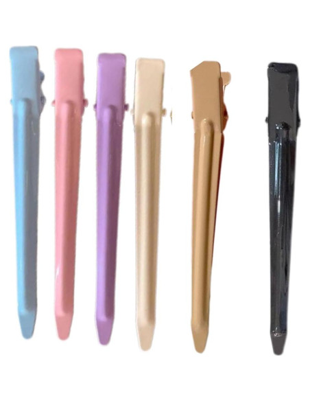 12 Clips de Pico de Pato Coloridos Yanten - 8.5 cm para Cabello 12 Clips de Pico de Pato Coloridos Yanten - 8.5 cm para Cabello