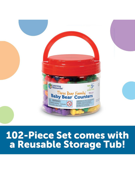 Contadores de Osito Bebé Learning Resources - 102 Piezas