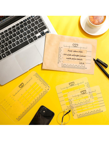 Paquete de 5 Plantillas de Caligrafía Teling para Journaling