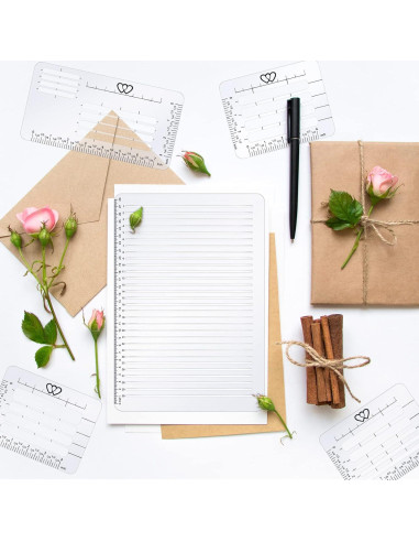 Paquete de 5 Plantillas de Caligrafía Teling para Journaling